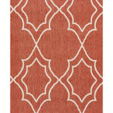 Alfresco ALF-9591 Rust 8'9" x 12'9" Area Rug, Indoor/Outdoor