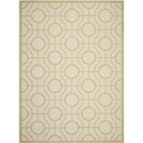 Courtyard Beige and Sweet Pea 8' x 11' Sisal Weave Outdoor Area Rug