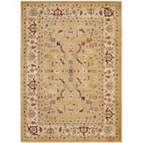 Courtyard Creme and Brown 2'3" x 6'7" Sisal Weave Runner Outdoor Area Rug