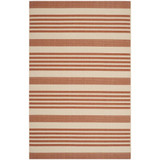 Courtyard Terracotta and Beige 5'3" x 7'7" Sisal Weave Outdoor Area Rug