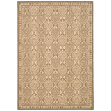 Courtyard Coffee and Sand 5'3" x 7'7" Sisal Weave Outdoor Area Rug
