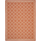 Courtyard Terracotta and Bone 9' x 12' Sisal Weave Outdoor Area Rug