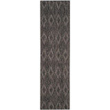 Courtyard Black 2'3" x 10' Sisal Weave Runner Outdoor Area Rug