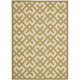 Courtyard Beige and Green 9' x 12' Sisal Weave Outdoor Area Rug