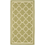 Courtyard Green and Beige 2'7" x 5' Outdoor Area Rug
