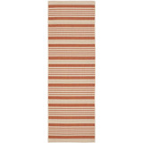 Courtyard Terracotta and Beige 2'3" x 8' Sisal Weave Runner Outdoor Area Rug