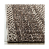 Courtyard Light Beige and Light Brown 5'3" x 7'7" Sisal Weave Outdoor Area Rug