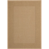 Courtyard Natural and Gold 6'7" x 6'7" Square Outdoor Area Rug