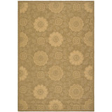 Courtyard Gold and Natural 4' x 5'7" Outdoor Area Rug