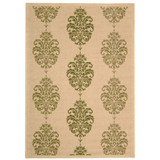 Courtyard Natural and Olive 2'3" x 12' Runner Outdoor Area Rug