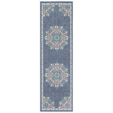 Alfresco ALF-9678 Charcoal 2'3" x 11'9" Runner Area Rug, Indoor/Outdoor