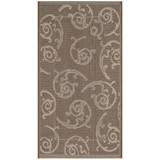 Courtyard Dark Beige and Beige 2' x 3'7" Sisal Weave Outdoor Area Rug