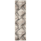Amsterdam Cream and Charcoal 2'3" x 8' Runner Outdoor Area Rug