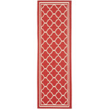 Courtyard Red and Bone 2'3" x 16' Runner Outdoor Area Rug