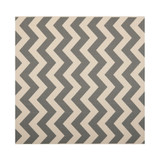 Courtyard Gray and Beige 6'7" x 6'7" Square Outdoor Area Rug
