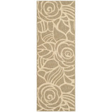Courtyard Coffee and Sand 2'7" x 8'2" Runner Outdoor Area Rug