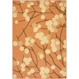 Courtyard Terra Natural and Brown 8' x 11' Outdoor Area Rug