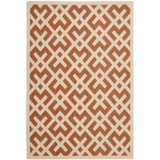 Courtyard Terracotta and Bone 8' x 11' Outdoor Area Rug