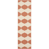 Courtyard Beige and Terracotta 2'3" x 12' Runner Outdoor Area Rug