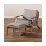 Furniture Sigrid Mid-Century Modern Armchair and Ottoman Set