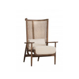 Accent Chair with Handwoven Cane