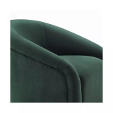 Boboli Velvet Chair and Ottoman Set