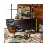 Annaldo Leather Swivel Chair & Ottoman 2-Pc. Set