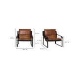 Connor Club Chair - Brown
