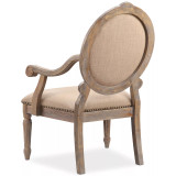 Rory Fabric Oval Back Accent Chair