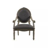 Rory Fabric Oval Back Accent Chair