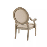 Rory Fabric Oval Back Accent Chair