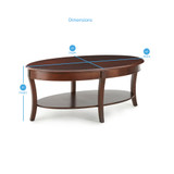 Troy 48" Oval Cocktail Table