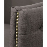 Capstone 29.5" Fabric Tufted Barrel Swivel Chair