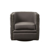 Capstone 29.5" Fabric Tufted Barrel Swivel Chair