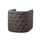 Capstone 29.5" Fabric Tufted Barrel Swivel Chair