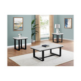 Lucca 48" Marble Top Cocktail Table