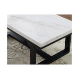 Lucca 48" Marble Top Cocktail Table