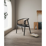 Versailles 2-Piece Ash Wood and Natural Cane Sophisticated Armchair