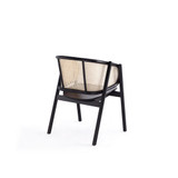 Versailles 2-Piece Ash Wood and Natural Cane Sophisticated Armchair