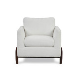 32" Wood, Steel, Foam and Polyester Piza Accent Chair