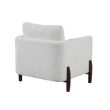 32" Wood, Steel, Foam and Polyester Piza Accent Chair
