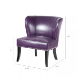 Janie Faux Leather Accent Chair