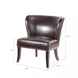 Janie Faux Leather Accent Chair