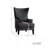 Ceylon Accent Wingback Chair