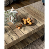 Luther 18" Steel Rectangle Coffee Table