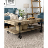 Luther 18" Steel Rectangle Coffee Table