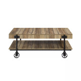 Luther 18" Steel Rectangle Coffee Table