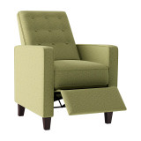 Gruber Pushback Square-Arm Recliner Chairs, Set of 2