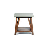 Brookside Cement-Top Wood End Table