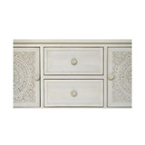 Antiqued Carved Console Table